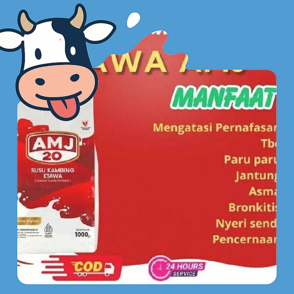 

Susu Kambing Etawa Amj 20 1Kg Untuk Gemuk Badan Pernafasan Dan Tulang Sendi
