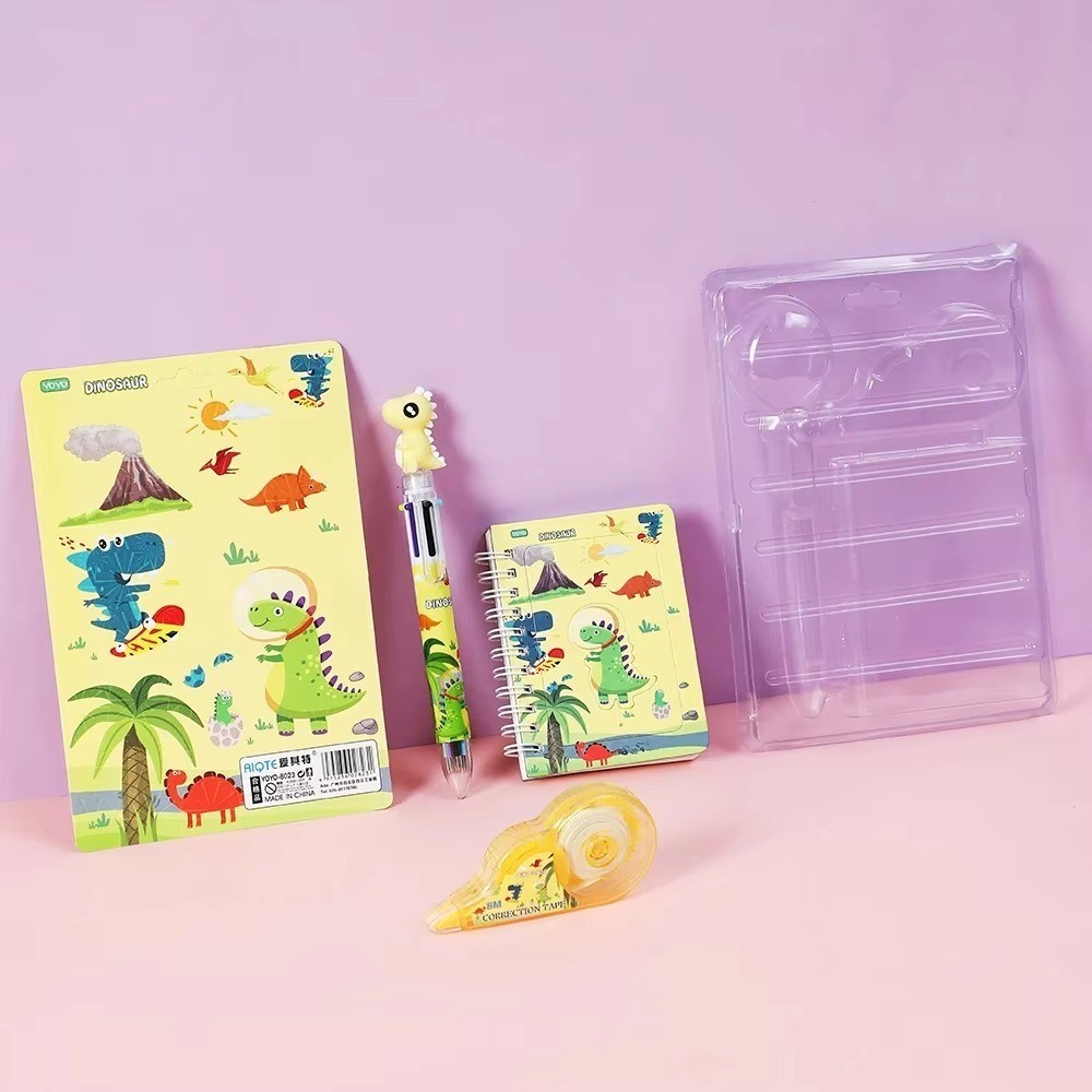 

Ay00! BORES Alat Tulis Set 3IN1 Stationery Set Lucu Karakter Kartun + Correction Tape Perlengkapan