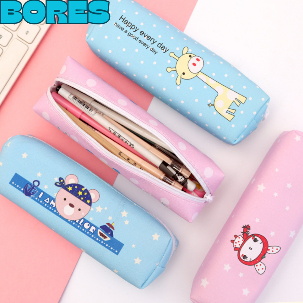 

BORES Tempat Pensil Pulpen Karakter Hewan Lucu Kotak Pensil Serbaguna Motif Animal Dompet pouch make up kosmetik wanita