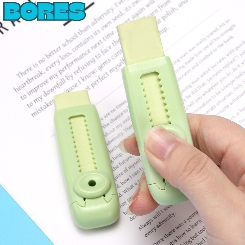 

BORES Penghapus Pensil Dorong Warna Pastel Penghapus Mekanik Lucu Mechanical Eraser Push & Pull Retractable Perlengkapan Sekolah Anak Sliding Eraser Hapusan Mekanik Warna Lucu Tidak Meninggalkan Serpihan
