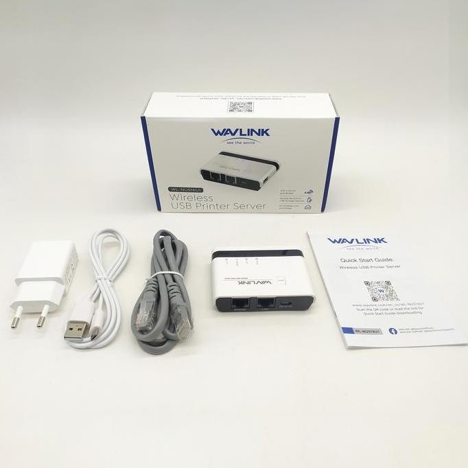 ready  WAVLINK WL-NU516U1 WIRELES USB PRINT SERVER WIFI 2.4G 10/100Mbps