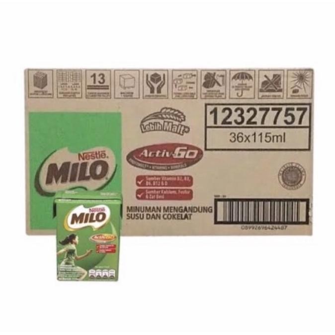 

(Expert) Milo UHT 115ml / Susu Milo UHT Kotak 1 dus isi 36 pcs / Milo UHT 110ml