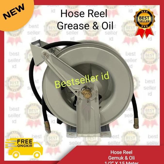 Grease Hose Reel 1/2" 15m / Oil Hose Reel 1/2 inch 15 meter