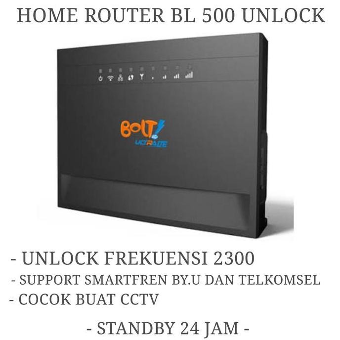 ready  HOME ROUTER BOLT BL500 - HOME ROUTER BL500 - BL 500 - FREE SMARTFREN