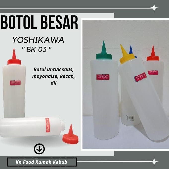 (Expert) Botol Saus Ujung lancip Besar - Botol Saus Mayonaise Ujung lancip