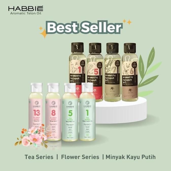 Best Seller Habbie Telon Aromatik & Minyak Kayu Putih Habbie Aromatik - 100 ml Bayi Kulit Cowok Powd