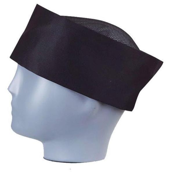 Topi Chef Sushi / Topi Peci - Hitam -