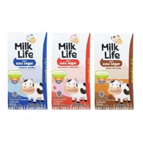 

(Expert) Milk Life 115 ml Susu Coklat Vanilla Strawberry 1 Dus Isi 40+5 Kotak All Variant