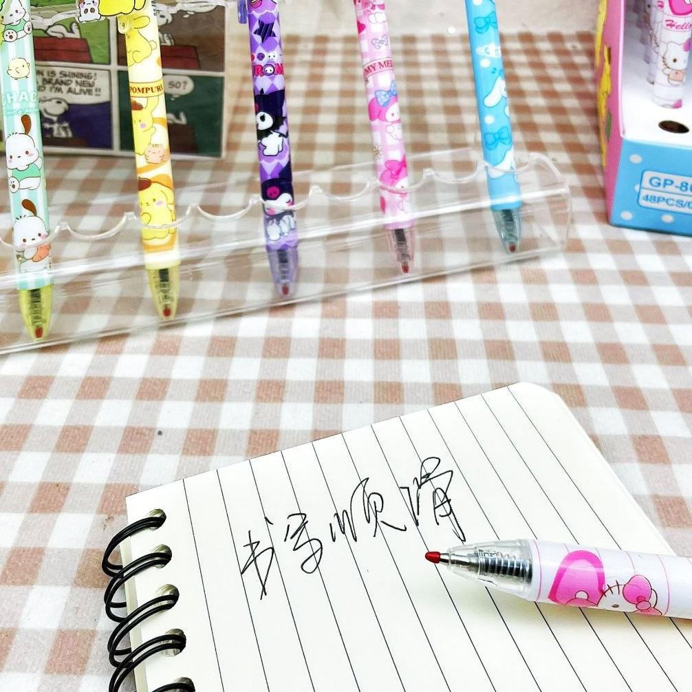 

Pulpen Gel Sanrio Karakter Lucu | 1 Box Isi 48 | Aesthetic Pulpen Anak Murah Original