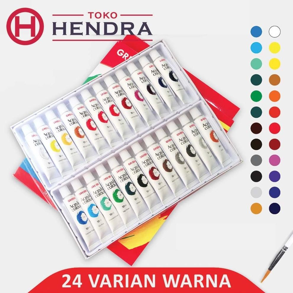 

GREEBEL AKRILIK ACRYLIC PAINTING 10 ML Melukis art & Proffesional Terlaris