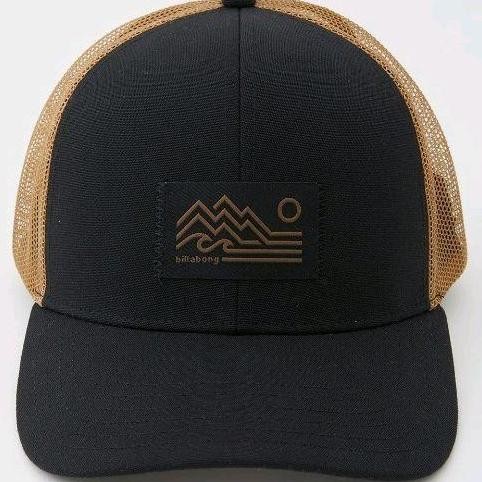 Sale Topi Billabong Adiv Range Trucker Cap Unisex Topi Trucker Pria Wanita Original -Black Tan