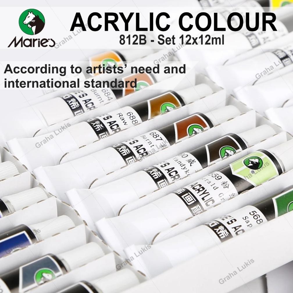 

Cat Akrilik Maries Acrylic Colour Set 18 Terlaris