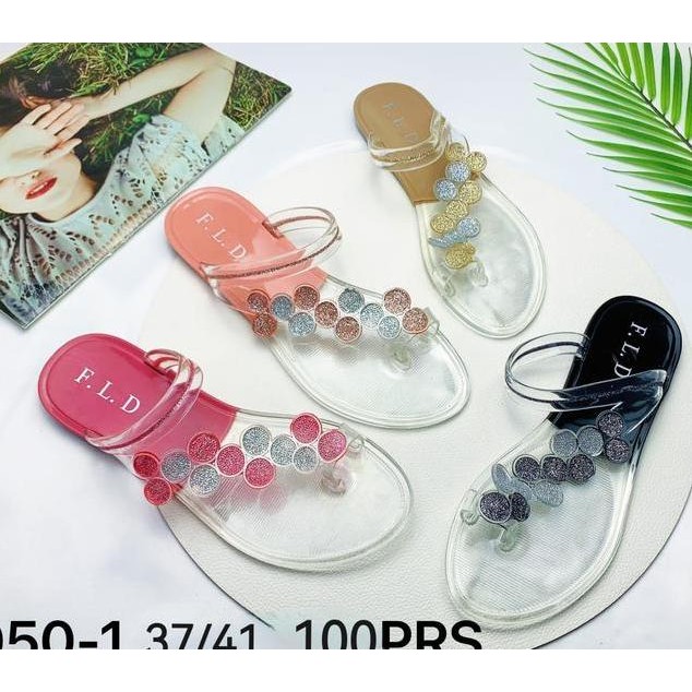 Sandal Jepit Wanita Jelly Kaca Tali Nadine Winola Wnl 050