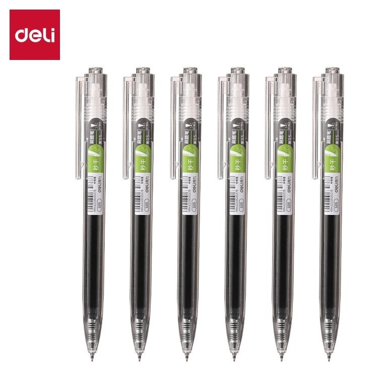 

Deli Pulpen Gel 0.5Mm S05 - Pen Cetek Hitam Isi 12 Pcs / 1 Box Original