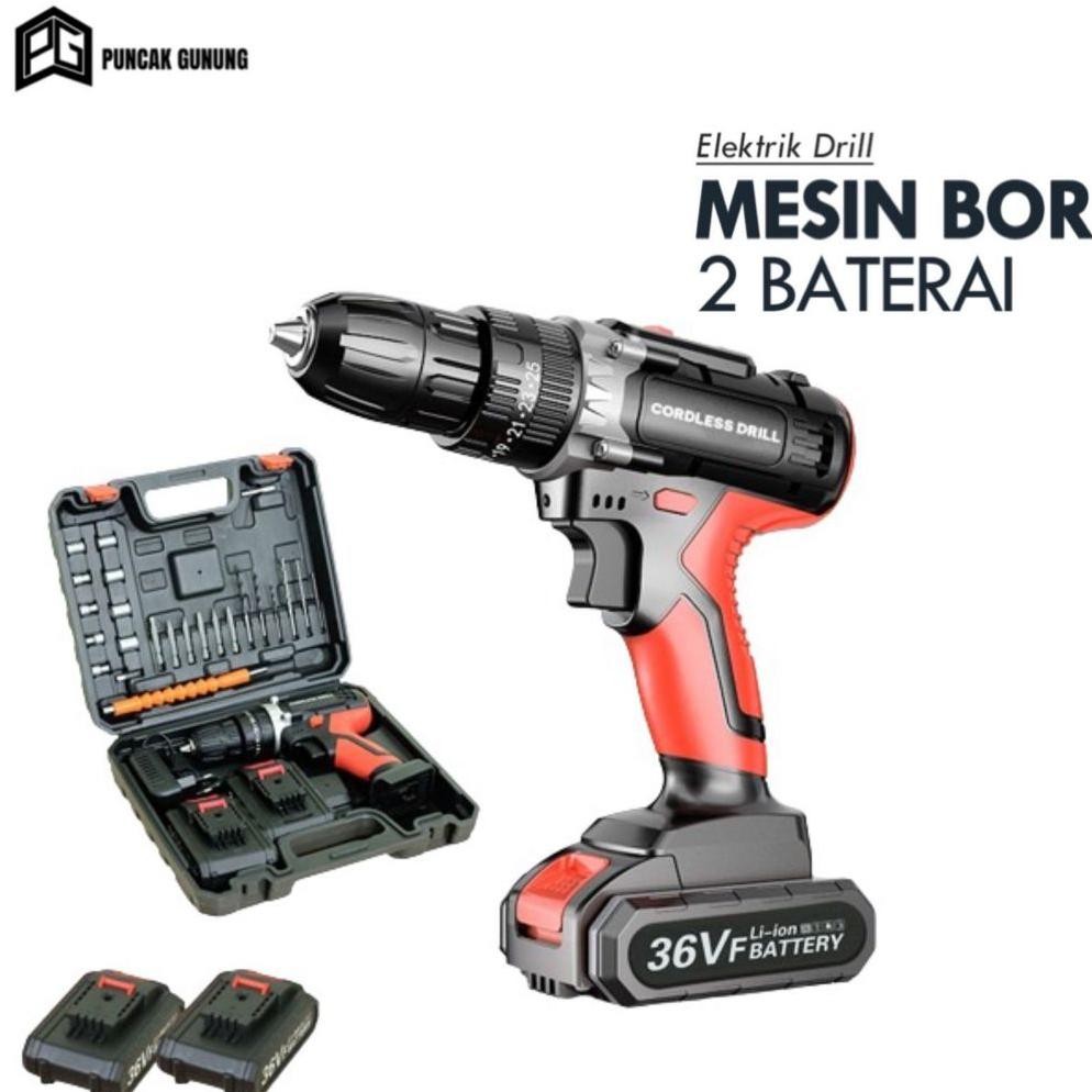 termurah uchiha mesin bor listrik 13mm - impact drill full set koper