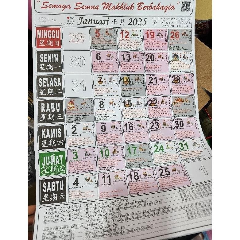 

ASLI KALENDER BULANAN UNIK ADA HARI DEWA DEWI 2024