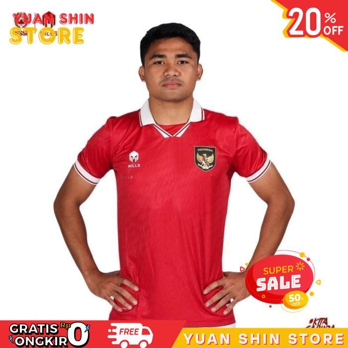 JERSEY TIMNAS INDONESIA HOME 2022-2023 MILLS REPLICA VERSION TERBAIK