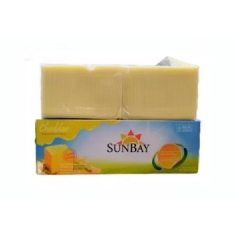 

Baru Keju Sunbay Cheddar Cheese 2KG - Keju Blok untuk Roti dan Snack