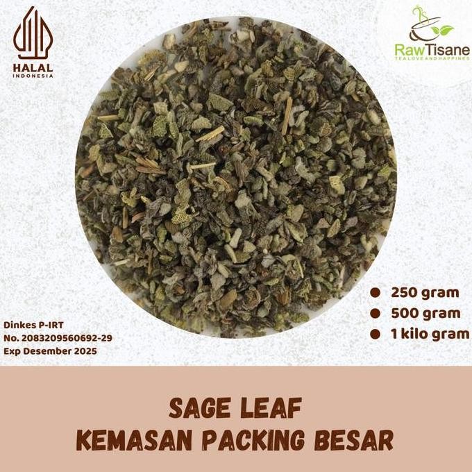 

SALE!!! RAW TISANE Sage Leaf Loose Tea / Teh Daun Sage Isi 1 Kg