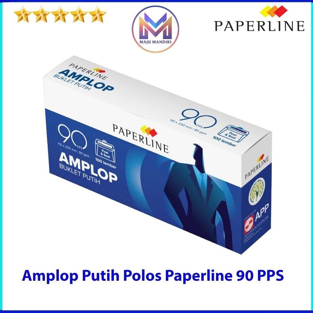 

Amplop Putih Polos Paperline 90 PPS Isi 100 Lembar / ( 110 x 230 mm) RB07