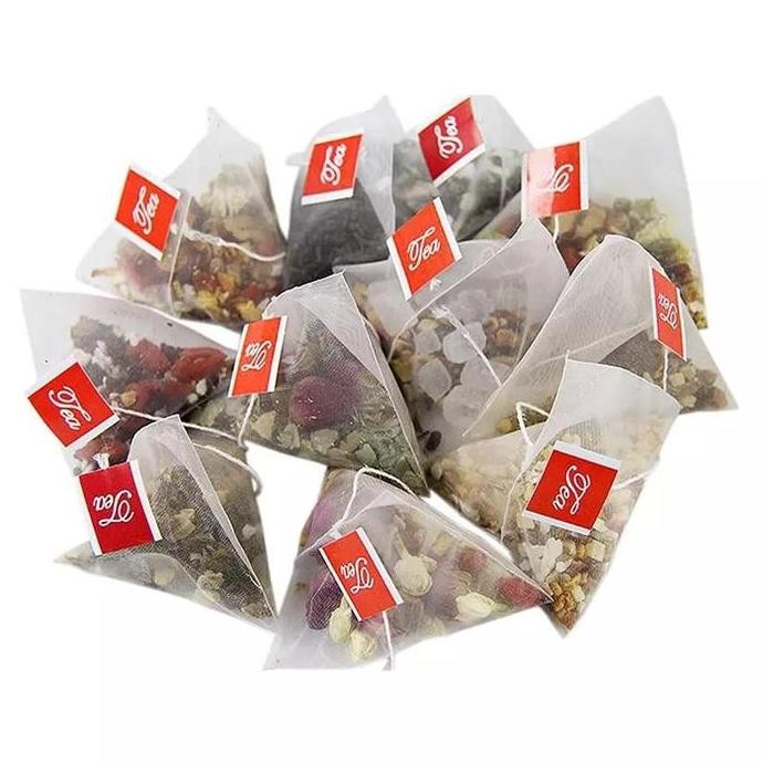 

SALE!!! Kantong Teh Pyramid Kosong 100 Pcs / Empty Nylon Pyramid Tea Bag