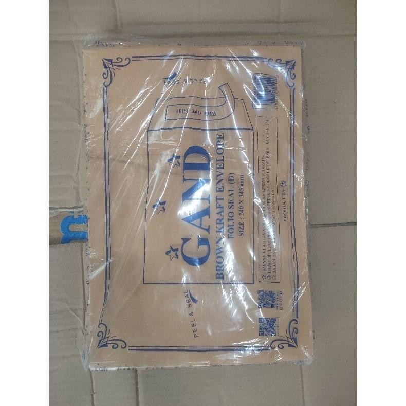 

Baru Amplop Coklat F4 Seal 240x345mm Isi 100 | Amplop Perekat Lem Folio Tebal