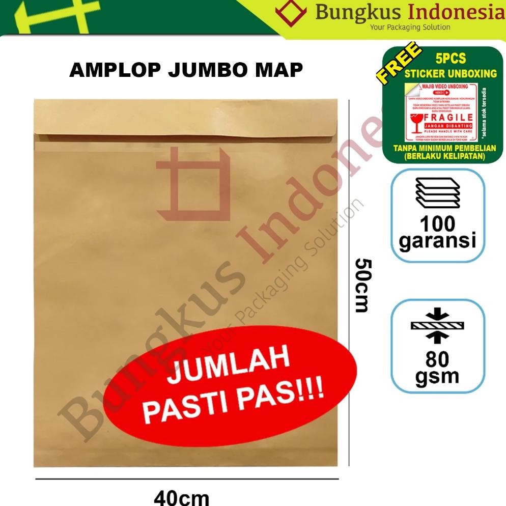 

Baru Amplop Coklat Jumbo Q1 Ukuran 40x50cm Amplop Map Ukuran Besar