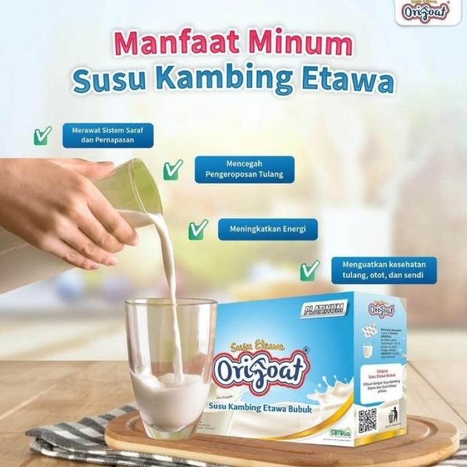 

(Expert) Susu kambing Etawa bubuk origoat platinum tinggi kalsium 250 gr-vanila
