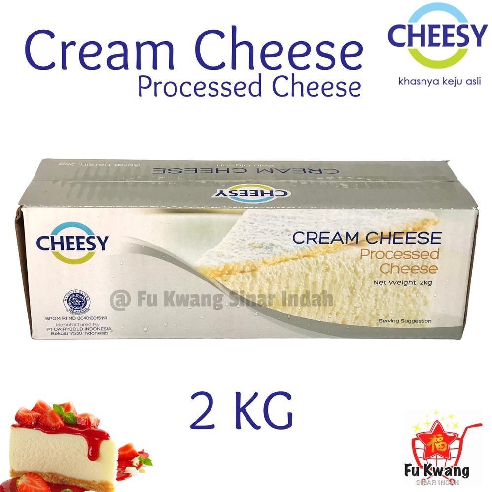 

Baru Keju Cream Cheese Cheesy 2Kg - Keju Krim Serbaguna Halal