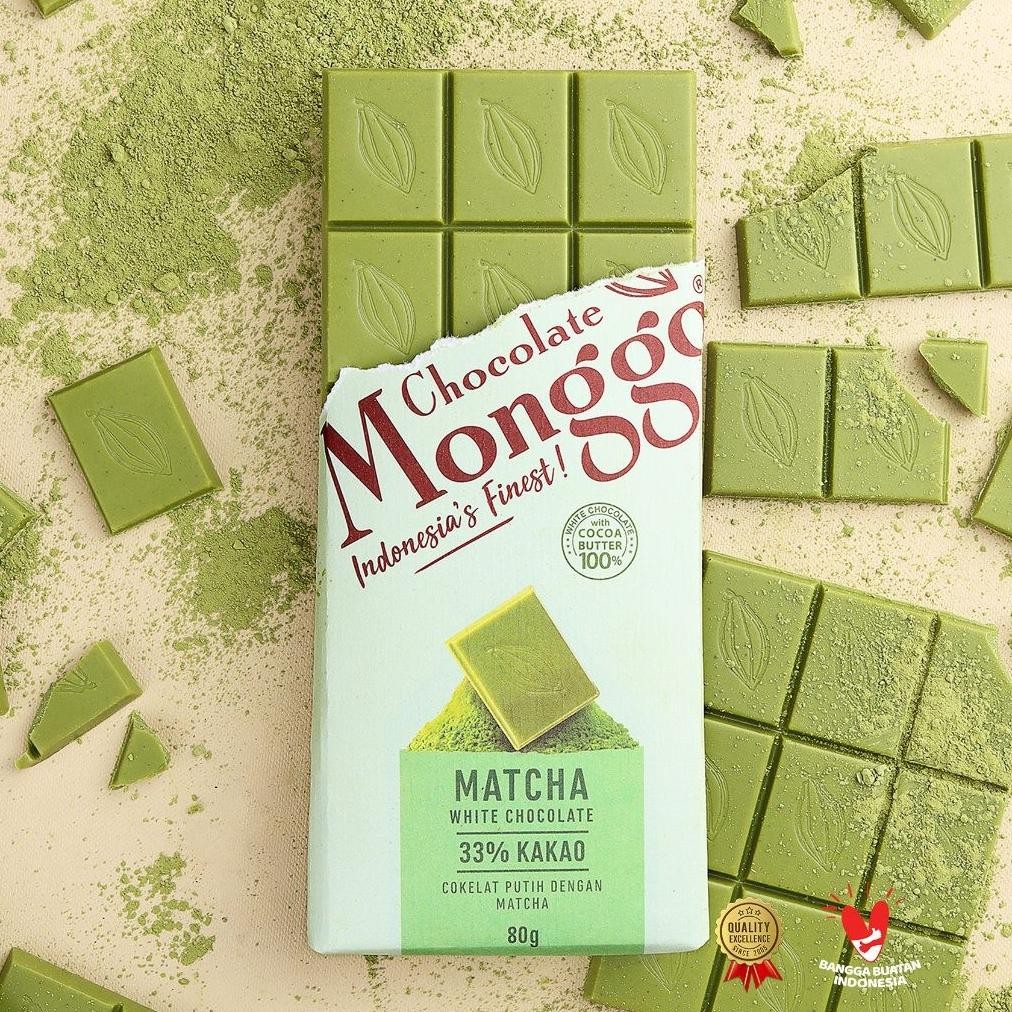 

ASLI CHOCOLATE MONGGO MATCHA GREEN TEA 80GR - COKLAT PUTIH & TEH HIJAU PREMIUM LOKAL