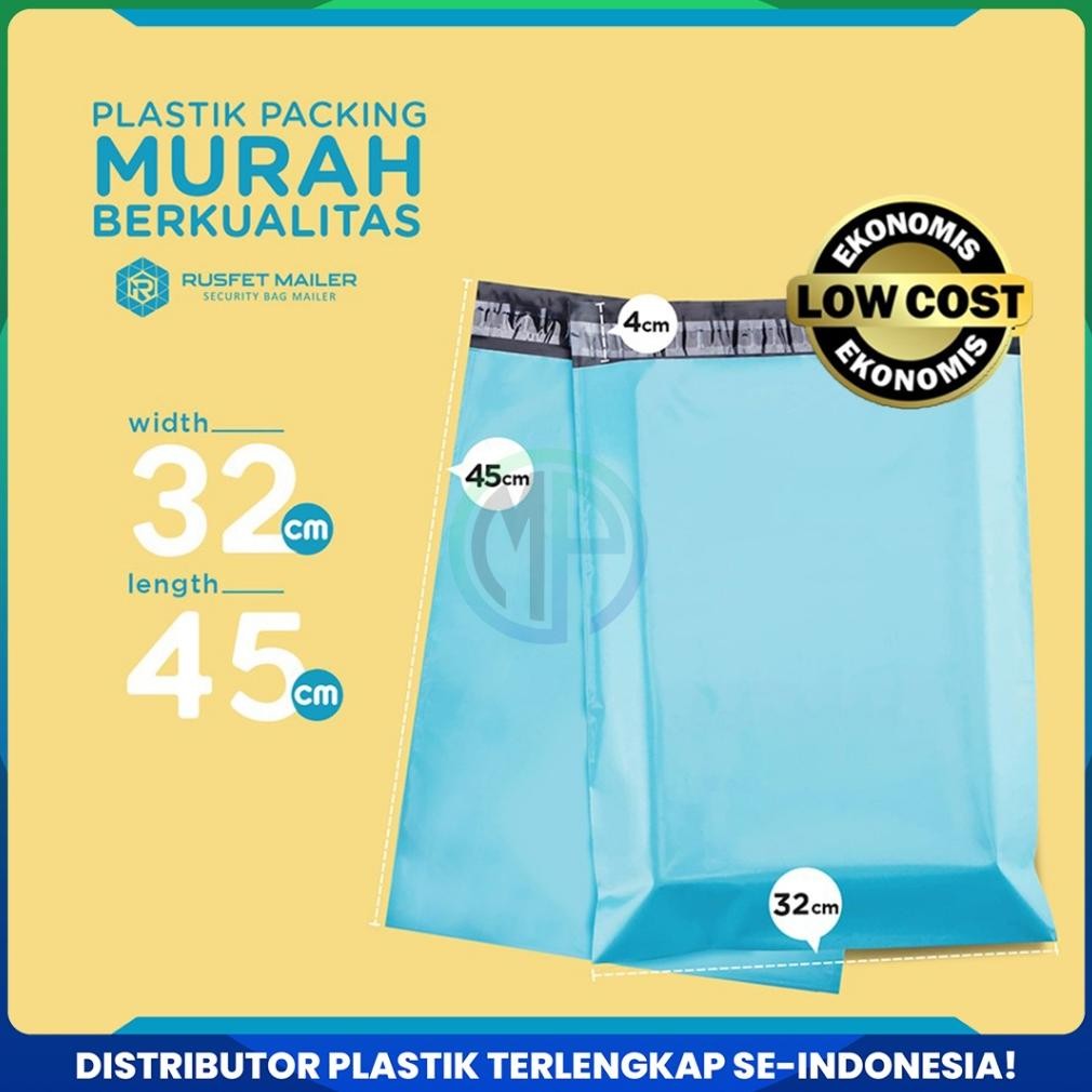 

Baru Amplop Plastik Polymailer Polos Baby Blue 32x45cm - Packing Online Termurah