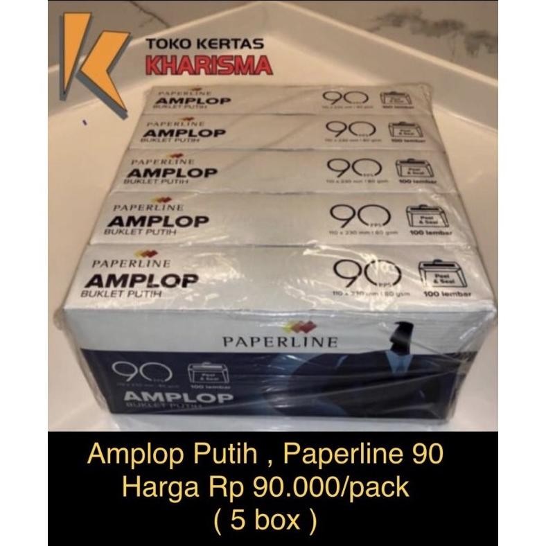 

Baru Amplop Putih Paperline 90gsm - Harga Termurah Pack Isi Banyak