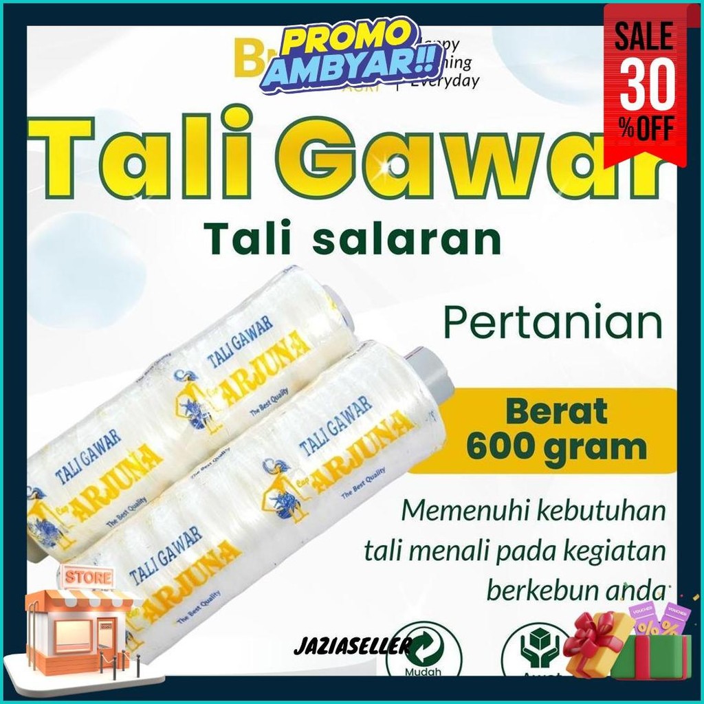 Tali Gawar Salaran 600 Gram / Tali Salaran Tanaman Kacang Panjang / Tali Salaran Tanaman Mentimun Si