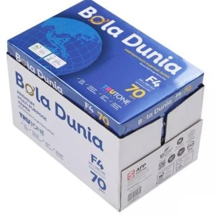 

Sale! Kertas Hvs F4 70Gsm Bola Dunia | 1 Dus | Kertas Fotokopi Folio Termurah [Grab/Gojek]