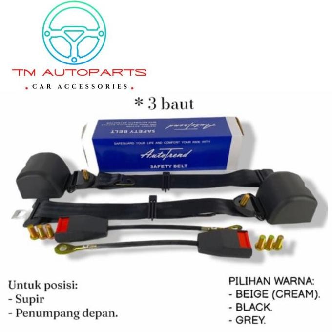 

Terlaris Safety Belt Otomatis Sabuk Pengaman Mobil Seat Belt 3 Titik Universal
