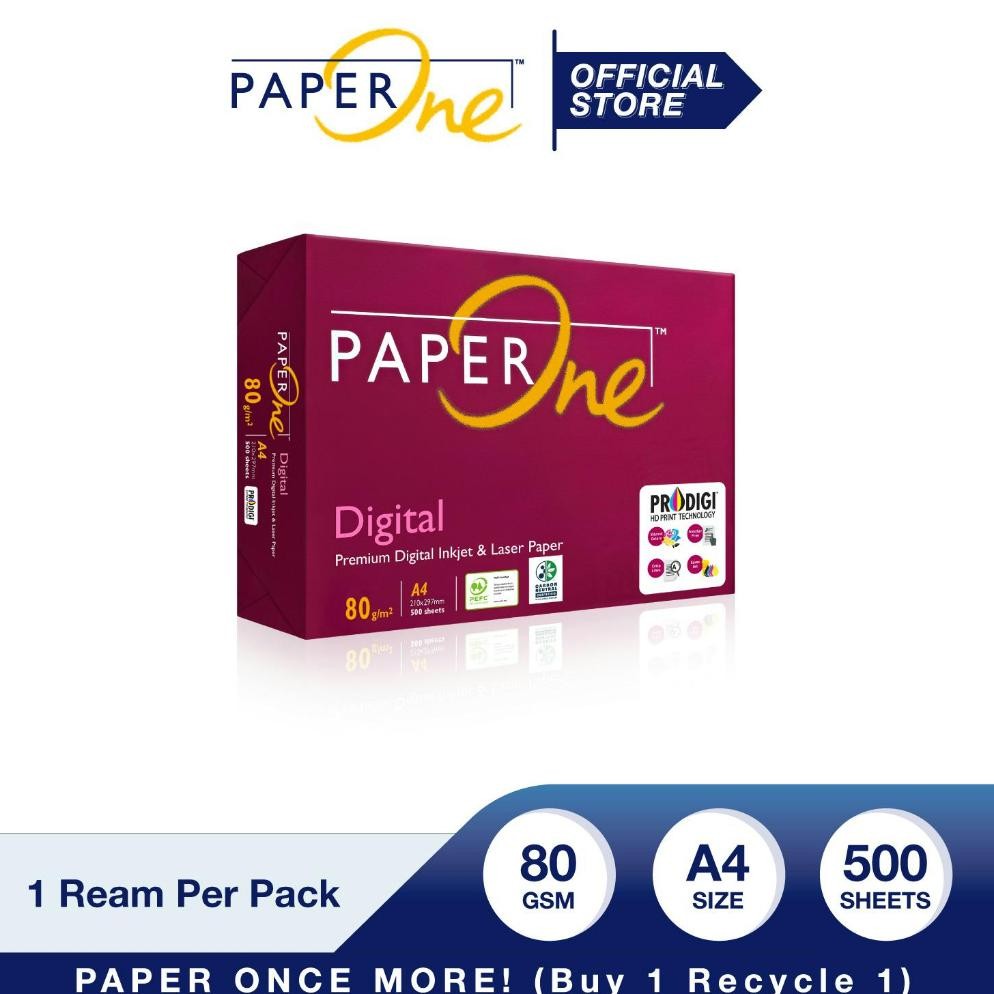 

Sale! Paperone A4 80Gsm Digital Carbon Neutral 1 Rim - Hvs Ramah Lingkungan