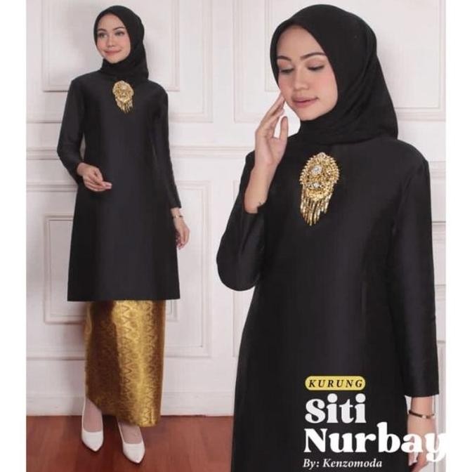 SET KEBAYA BAJU KURUNG MELAYU / KEBAYA TUNIK TAFETA MELAYU / KEBAYA MODERN MURAH UKURAN M L XL XXL /