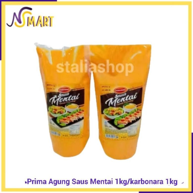 

Baru Saus Mentai, Karbonara & Keju 1kg Prima Agung - Saus Creamy untuk Pasta & Sushi
