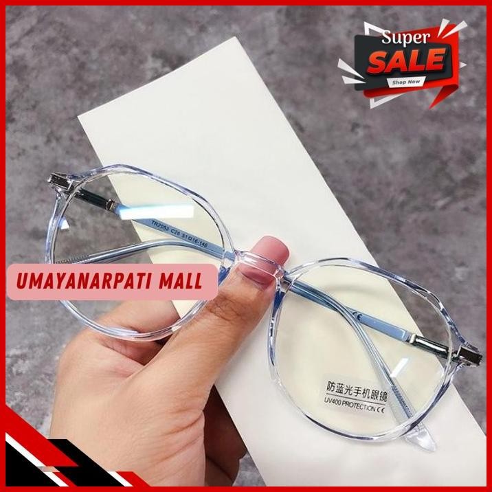 FU KACAMATA PHOTOCROMIC ANTI BLUE RAY 2IN1 KOREA BENTUK OVAL K15 8129 GRATIS ONGKIR