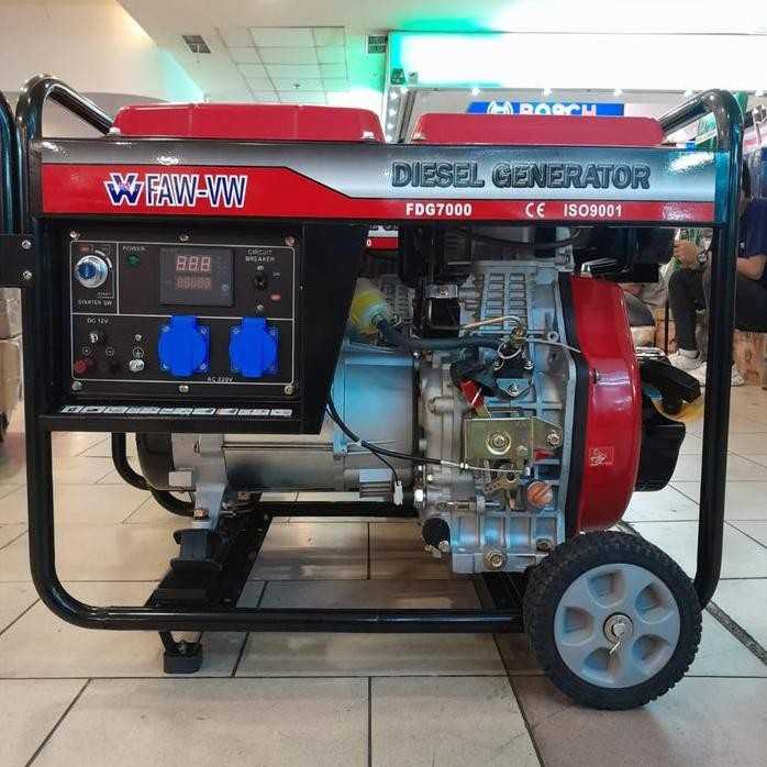 

Terlaris Genset Diesel 5000 Watt 7 Kva Faw-Vw Mesin Solar Fdg 7000 Double Start Link Ambil Di Toko