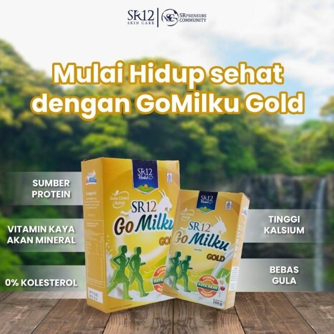

(Expert) Go Milku Gold Susu Kambing Etawa Asli SR12 - Nyeri Sendi Pegal Linu & Melancarkan ASI - Susu Kambing