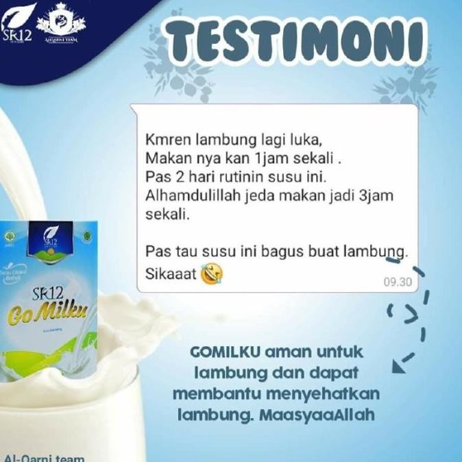 

(Expert) GO MILKU SR12 MENINGKATKAN KECERDASANAN ANAK MENINGKATKAN KESEHATAN TULANG DAN MENGATASI LAMBUNG