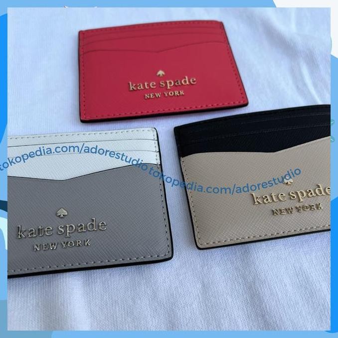 Sale Kate Spade Small Slim Card Holder 100% Original Usa / Dompet Kartu