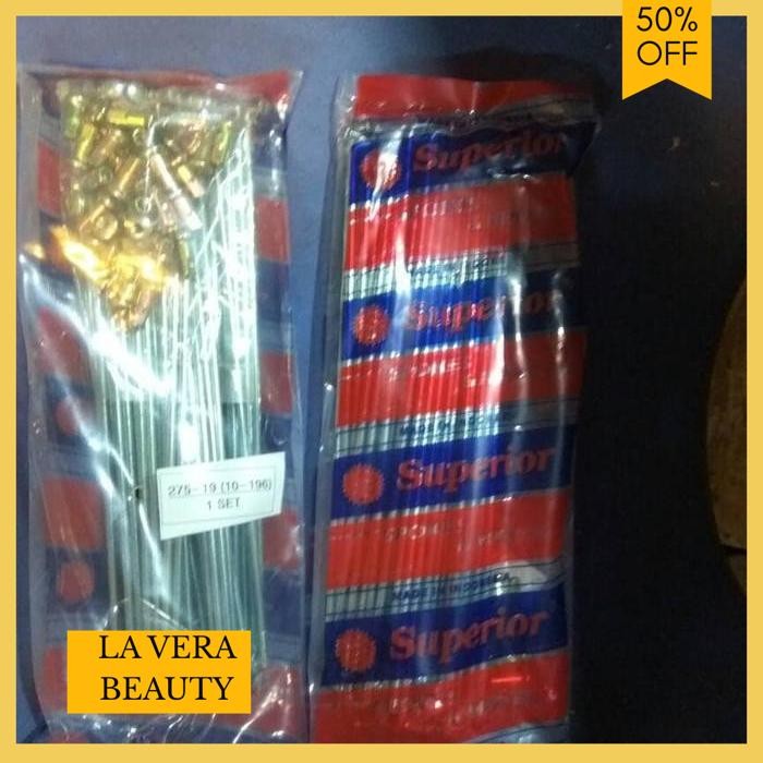 JARI JARI / SPOKE RUJI SEPEDA BMX BESAR 10G X 196 MM RUJI TEBAL BESAR TERMURAH