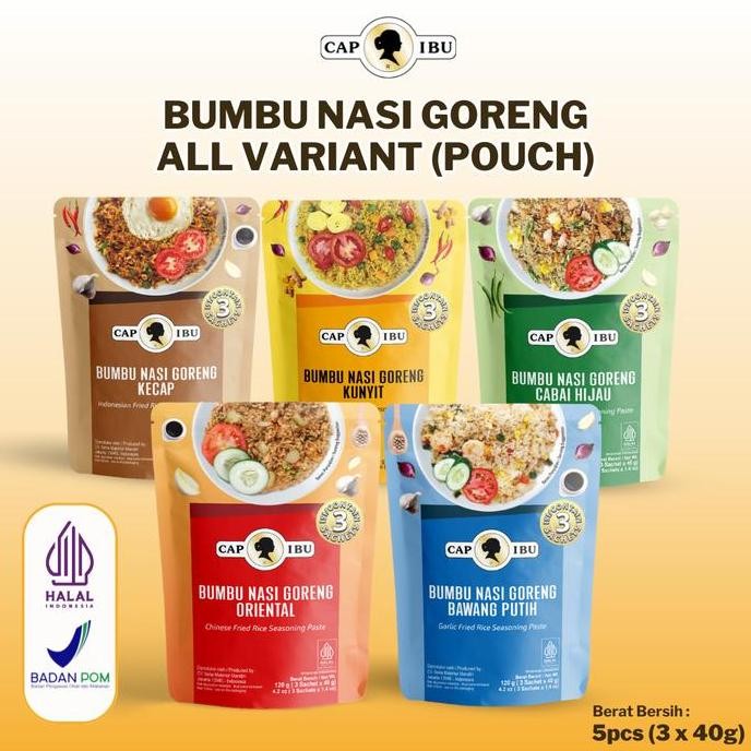 

TERLARIS [PAKET HEMAT] CAP IBU Bumbu Nasi Goreng Pouch All Variant ready