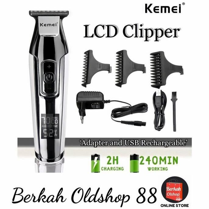 Terlaris Kemei Km 5027 Alat Mesin Cukur Rambut Trimmer Kemei Km-5027