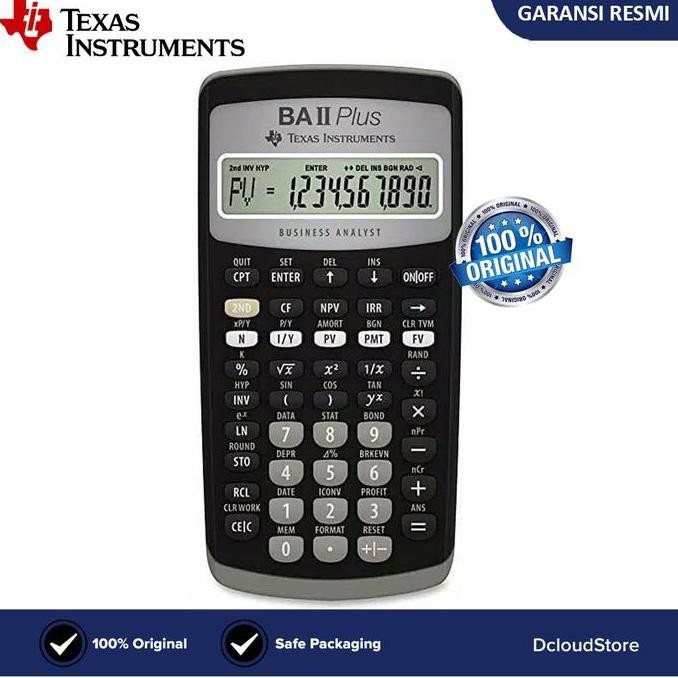 

restock Calculator Original BA II Plus Financial Texas Instruments Kalkulator
