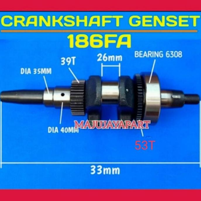

Terlaris Askrup/Crank Shaft Genset Solar Kipor/Kama 186Fa