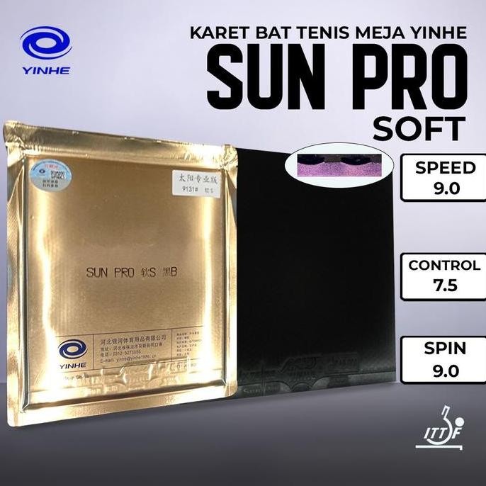 Terlaris Karet Bat Tenis Meja Pingpong Yinhe Sun Pro