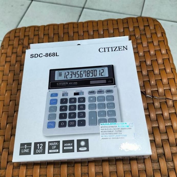 

restock Original Calculator Citizen SDC-868L/Kalkulator Desktop meja kantor.